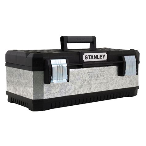 all metal galvanized small carpentry tool box|STANLEY Galvanised Toolbox Chest with Heavy Duty Metal .